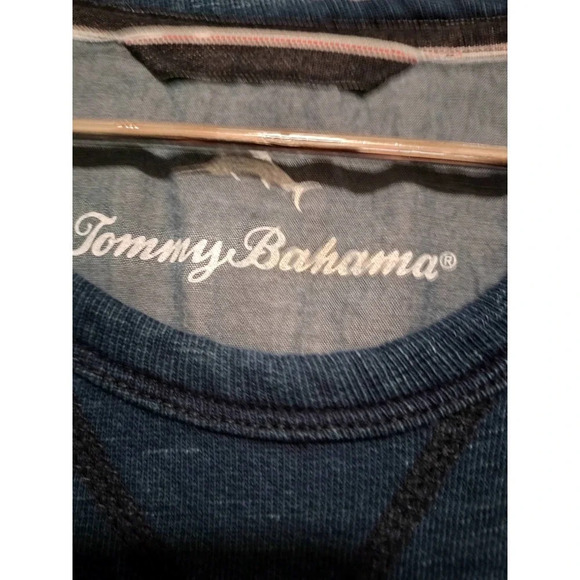 Tommy Bahama Size Medium Dark Blue Cotton Sweatshirt GUC - Picture 2 of 7